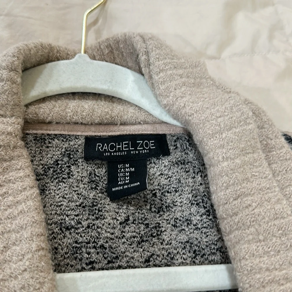 Leopard Print Open Front Sweaterbutttery soft like Barefoot dreams M - Picture 3 of 5